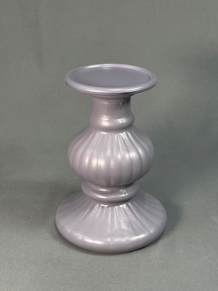 Подсвечник для больших свечей Сигурд-темно серый Синатра-2